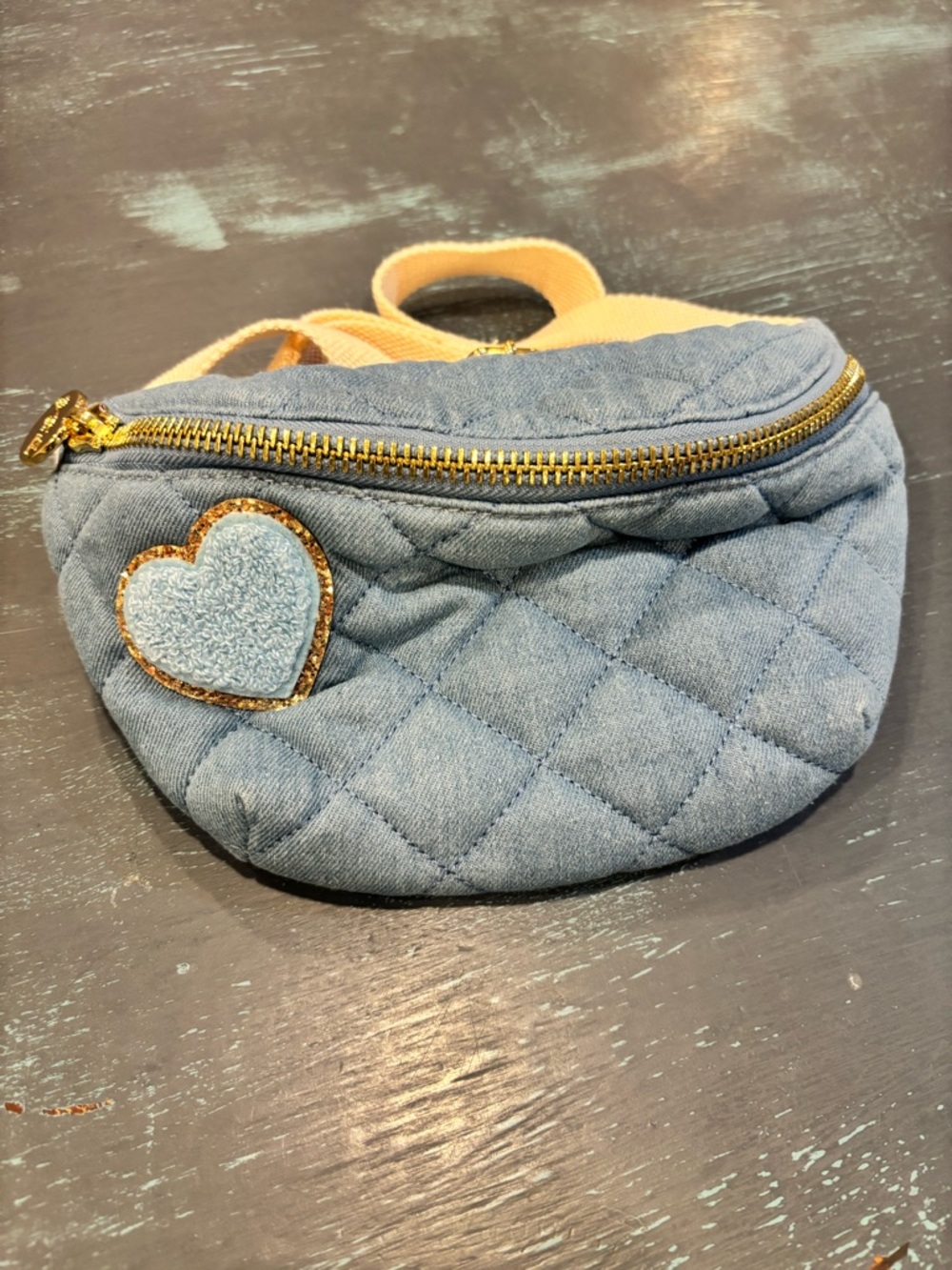 Stoney Clover Lane Quilted Denim Belt Bag